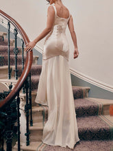 Elegant Square Neck Chiffon Floor-Length Maxi Dress